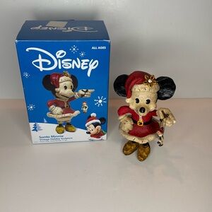 Disney Santa Minnie Vintage Holiday sculpture
